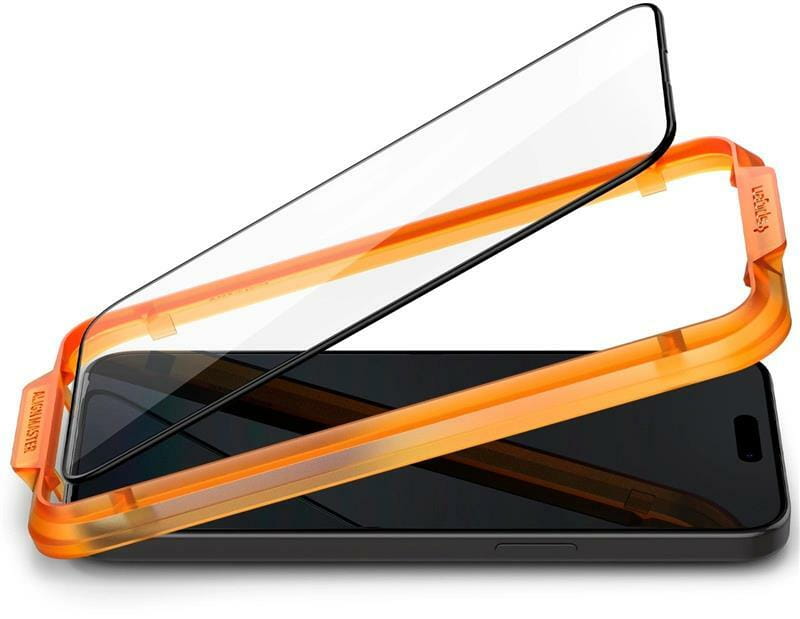 Захисне скло Spigen Glas.tR AlignMaster FC для Apple iPhone 15, Black, 2шт (AGL06906)