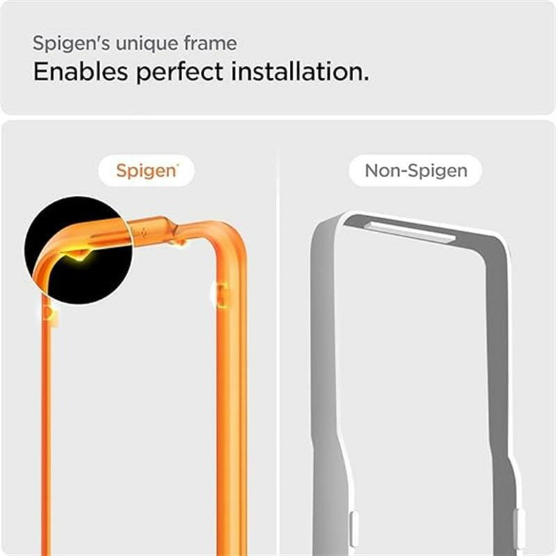 Захисне скло Spigen Glas.tR AlignMaster FC для Apple iPhone 15, Black, 2шт (AGL06906)