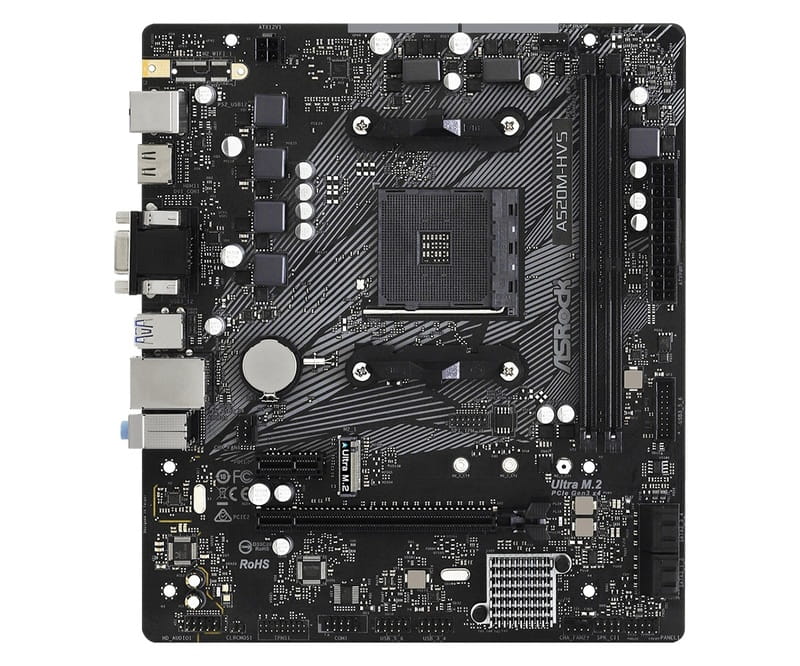 Материнская плата ASRock A520M-HVS Socket AM4