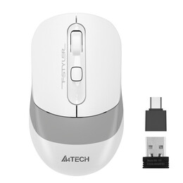 Мышь беспроводная A4Tech Fstyler FG10CS Air Grayish White
