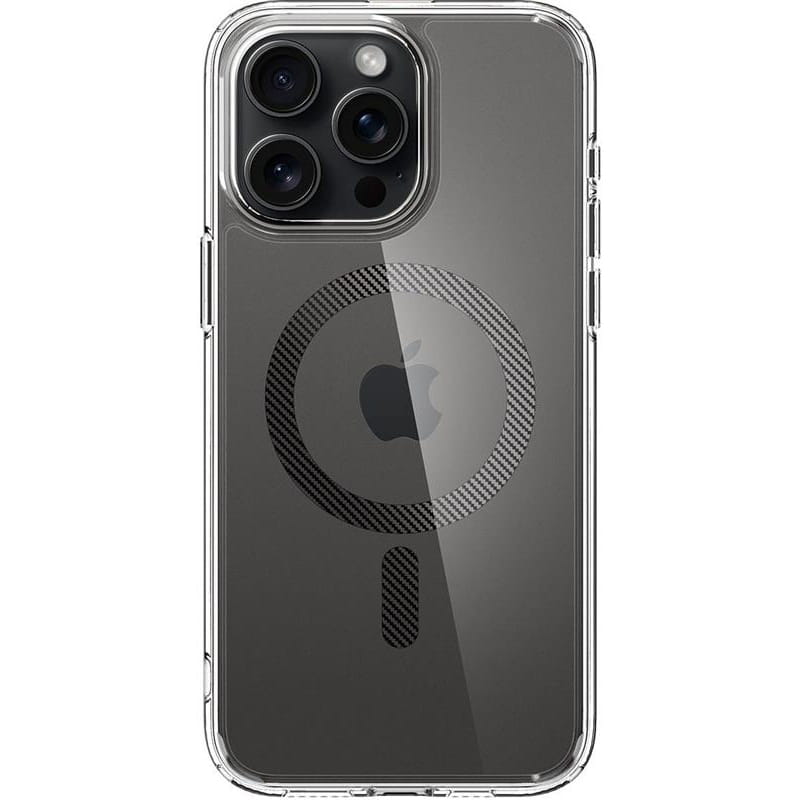 Чохол-накладка Spigen Ultra Hybrid MagFit для Apple iPhone 15 Pro Carbon Fiber (ACS06717)