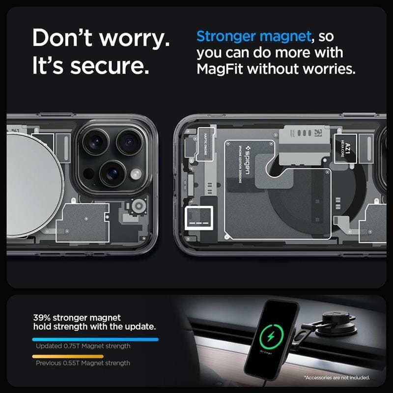 Чeхол-накладка Spigen Ultra Hybrid MagFit для Apple iPhone 15 Pro Zero One (ACS06721)