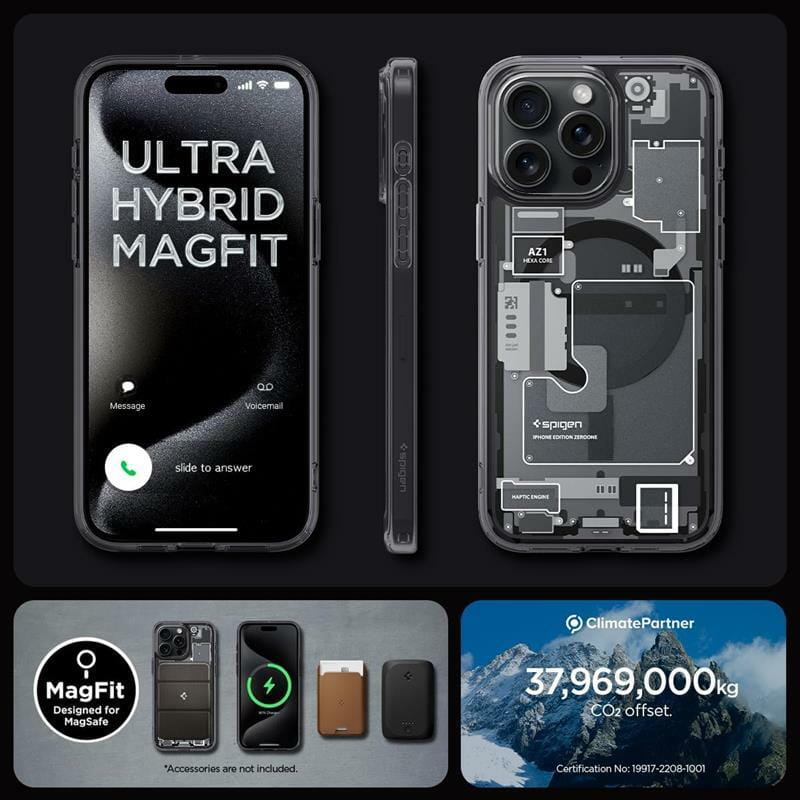 Чeхол-накладка Spigen Ultra Hybrid MagFit для Apple iPhone 15 Pro Zero One (ACS06721)