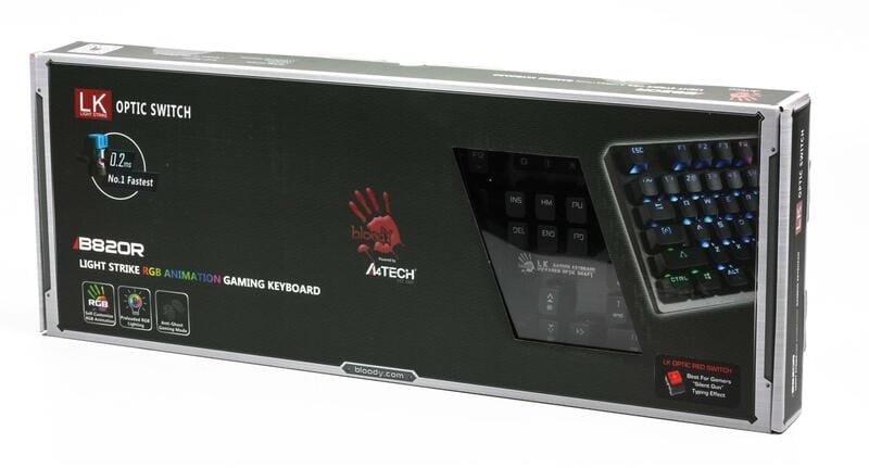 Клавіатура Bloody B820R Red SW Black