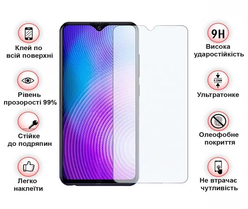 Защитное стекло BeCover для Tecno Pop 7 (BF6) Crystal Clear Glass 3D (709265)