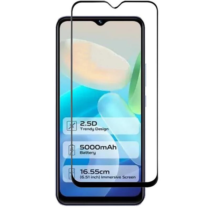 Защитное стекло BeCover для Vivo Y02/Y02A Black (709275)