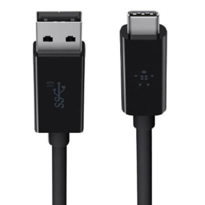 Кабель Belkin USB - USB Type-C (M/M), 1 м Black OEM (F2CU029bt1M-BLK)_OEM