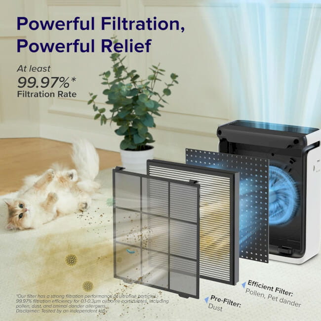 Очищувач повітря Levoit Vital 100S Smart True HEPA LAP-V102S-WEU (HEAPAPLVSEU0130Y)