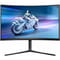 Фото - Монiтор Philips 31.5" 32M2C5500W/00 VA Black Curved 240Hz | click.ua