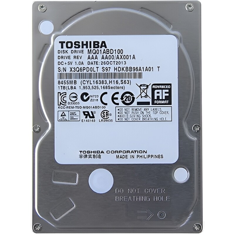 Накопичувач HDD 2.5" SATA 1Tb Toshiba 5400rpm 8Mb (MQ01ABD100) ref