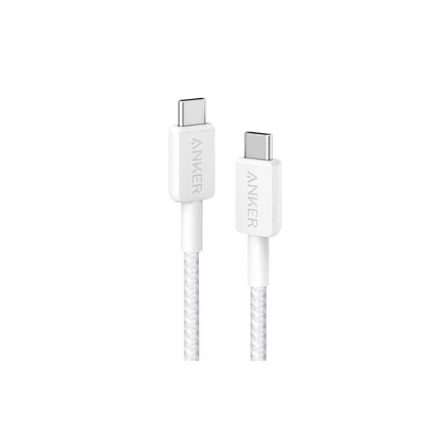 Кабель Anker 322 USB-C - USB-C, 1.8 м, White (A81F6H21)
