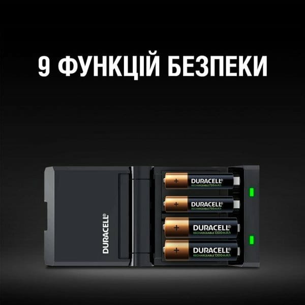 Заряднoe устройство Duracell CEF27 + AA NI-MH 1300 mAh 2шт + AAA NI-MH 750 mAh 2шт