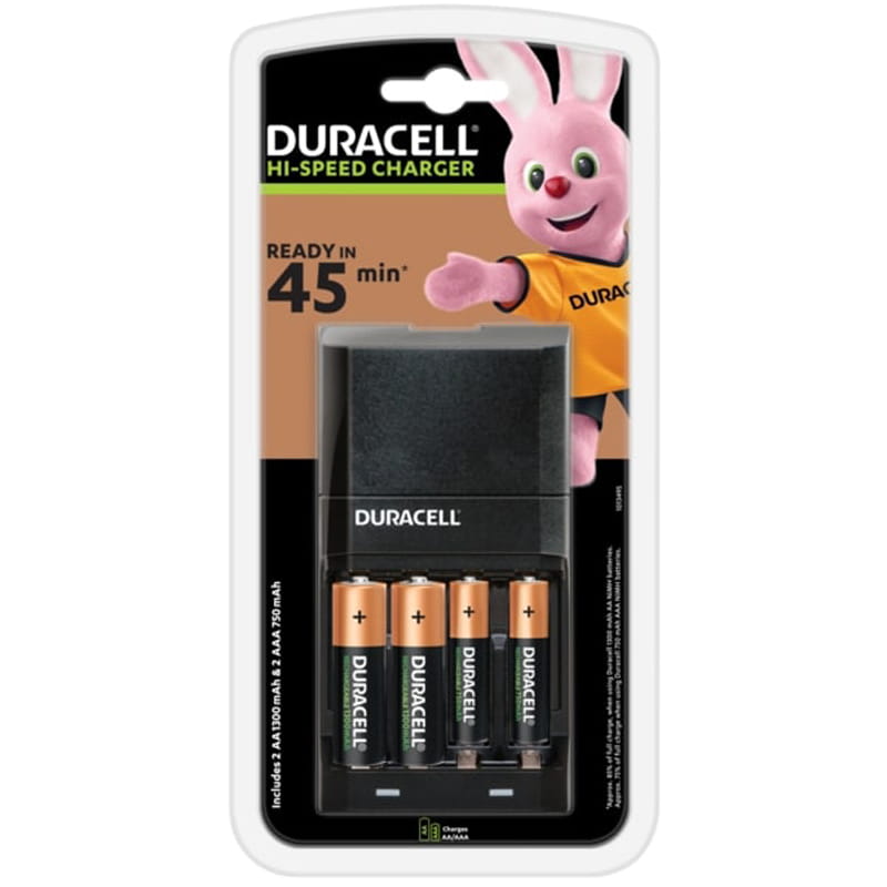 Заряднoe устройство Duracell CEF27 + AA NI-MH 1300 mAh 2шт + AAA NI-MH 750 mAh 2шт