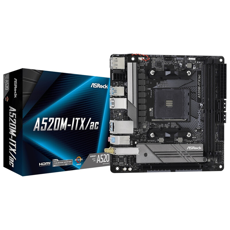 Материнська плата ASRock A520M-ITX/AC Socket AM4