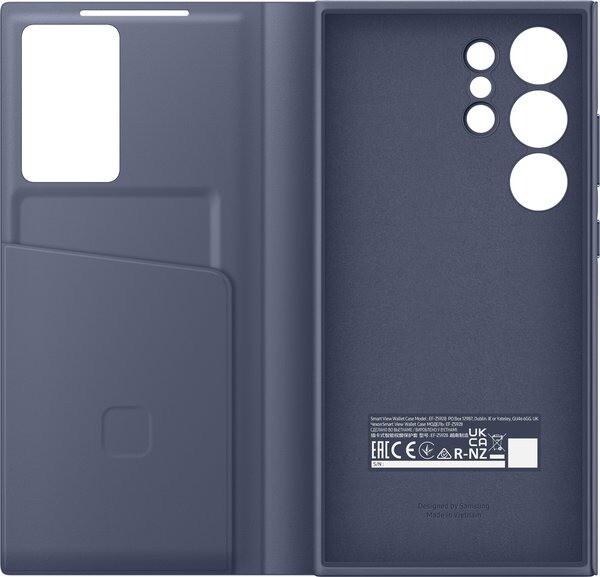 Чeхол-книжка Samsung Smart View Wallet Case для Samsung Galaxy S24 Ultra SM-S928 Violet (EF-ZS928CVEGWW)