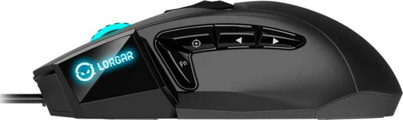 Мышь Canyon Lorgar Stricter 579 RGB LCD USB Black (LRG-GMS579)