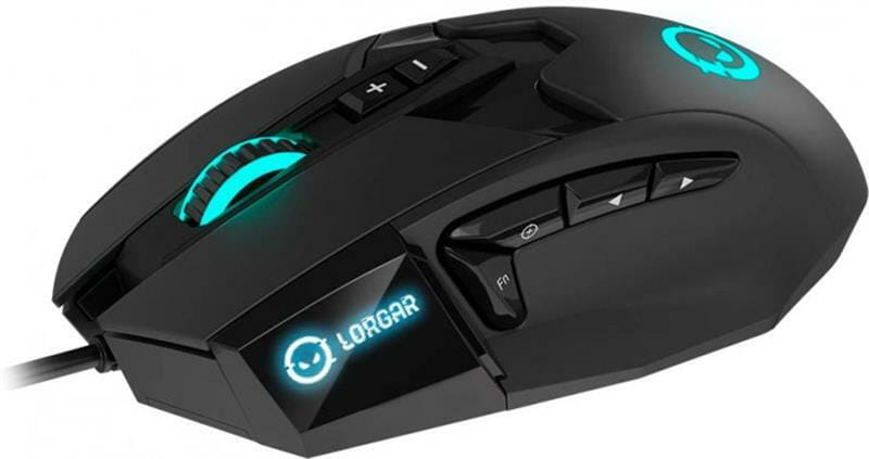Мышь Canyon Lorgar Stricter 579 RGB LCD USB Black (LRG-GMS579)