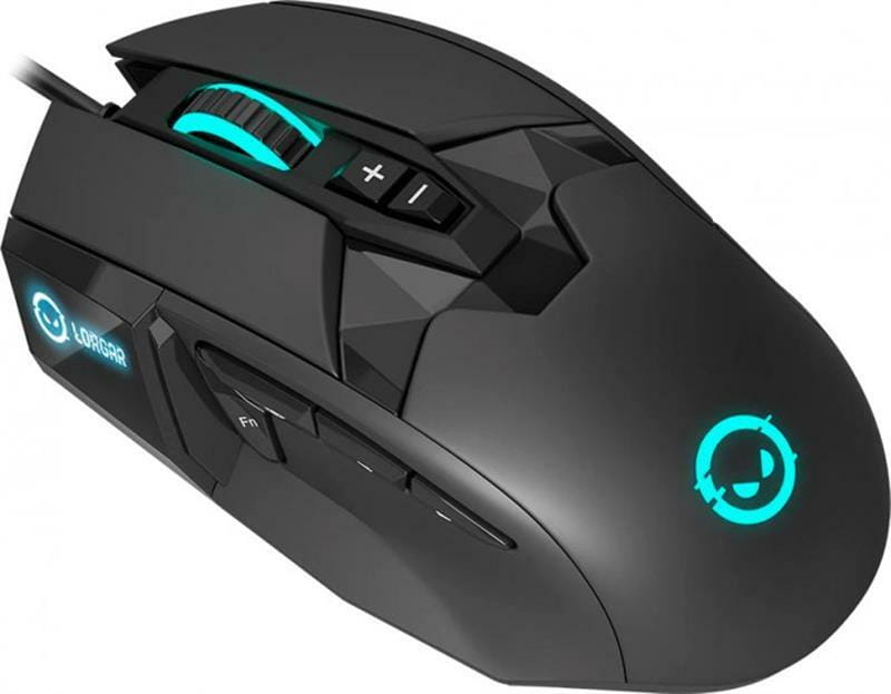 Мышь Canyon Lorgar Stricter 579 RGB LCD USB Black (LRG-GMS579)