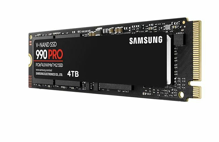 Накопичувач SSD  4ТB Samsung 990 PRO M.2 2280 PCIe 4.0 x4 NVMe V-NAND TLC (MZ-V9P4T0BW)