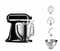 Фото - Кухонная машина KitchenAid Artisan 5KSM185PSEOB Black | click.ua