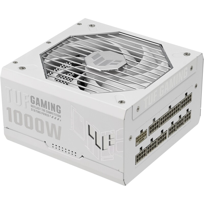 Блок живлення Asus TUF-GAMING-1000G-WHITE PCIE5 1000W Gold (90YE00S5-B0NA00)