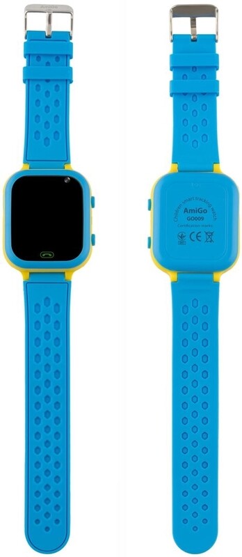 Дитячий смарт-годинник AmiGo GO009 Glory Camera+LED WiFi Blue Yellow