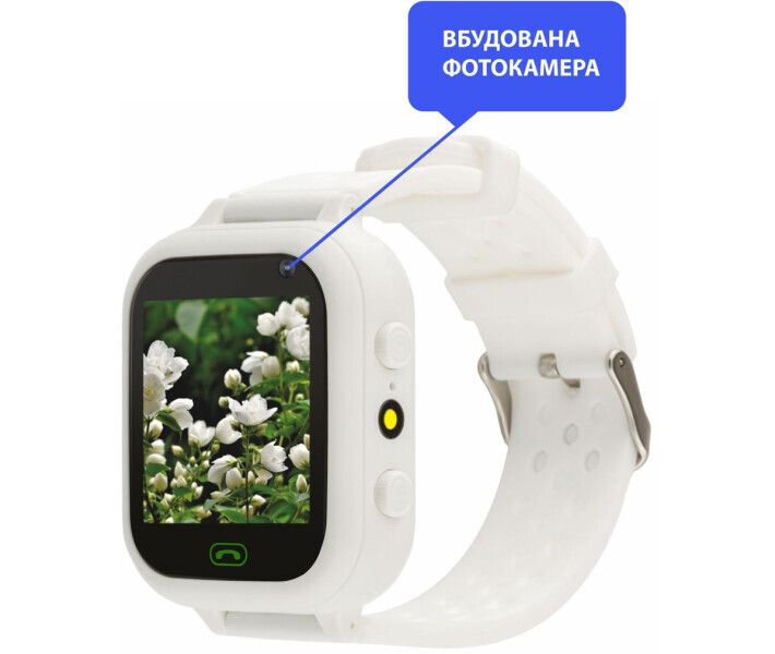 Дитячий смарт-годинник AmiGo GO009 Camera+LED WiFi White