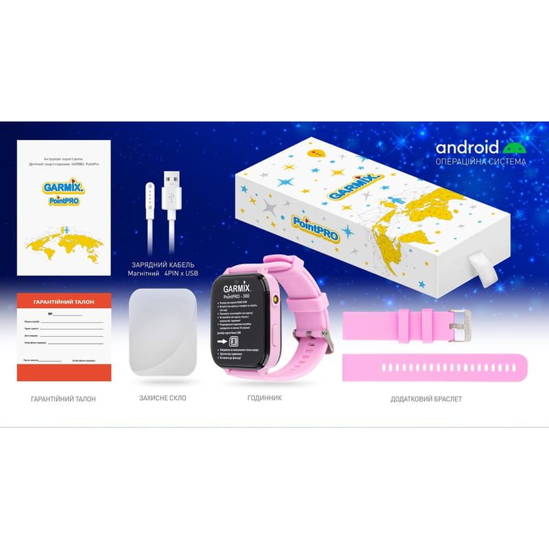Детские смарт-часы Garmix PointPRO-300 4G/GPS/WiFi Purple