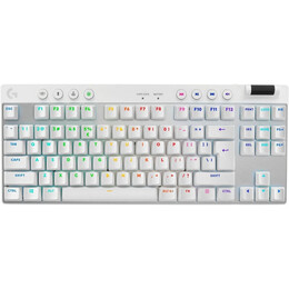 Клавiатура бездротова Logitech G PRO X TKL Lightspeed White Tactile (920-012148)