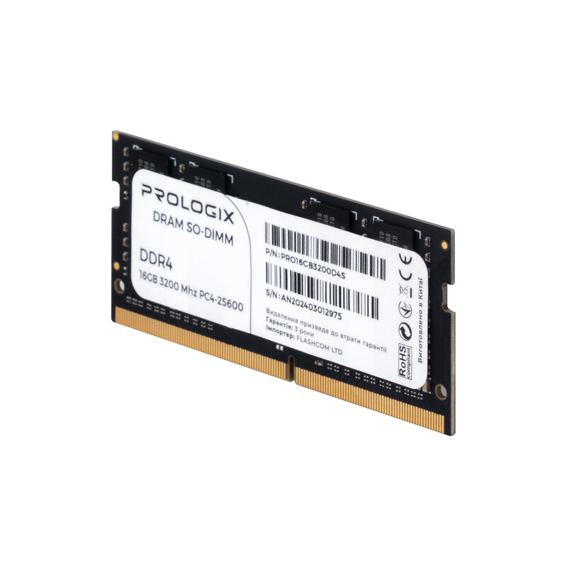 Модуль пам`ятi SO-DIMM DDR4 8GB/3200 Prologix (PRO8GB3200D4S)
