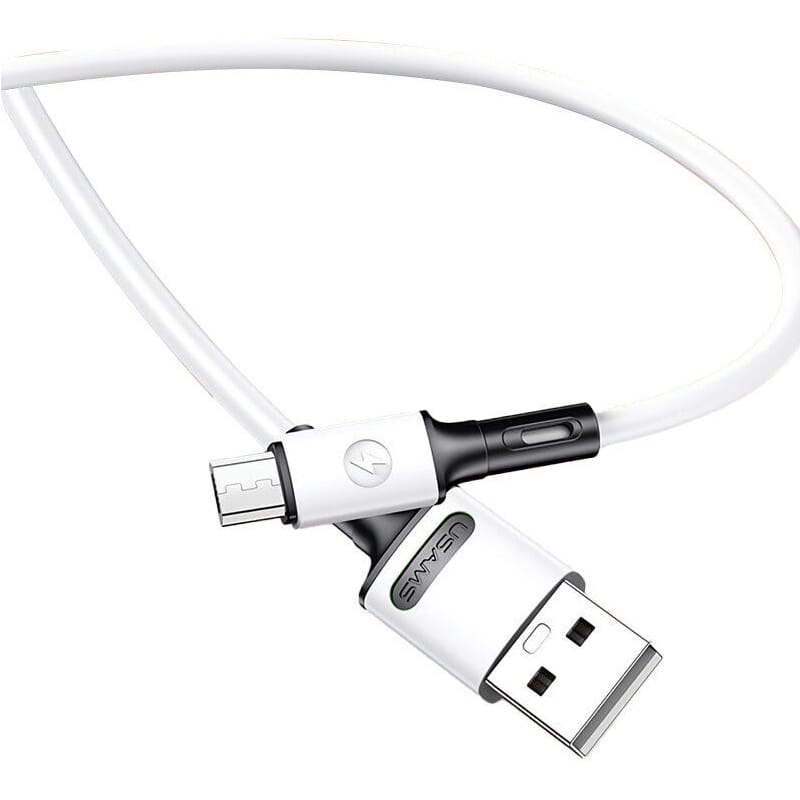 Кабель Usams US-SJ435 USB - Micro USB (M/M), 1 м, White (SJ435USB01)