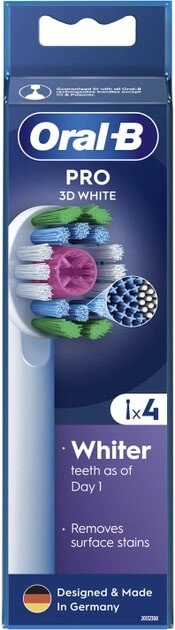 Насадка для зубної електрощітки Braun Oral-B Pro 3D White EB18RX (4 шт.)
