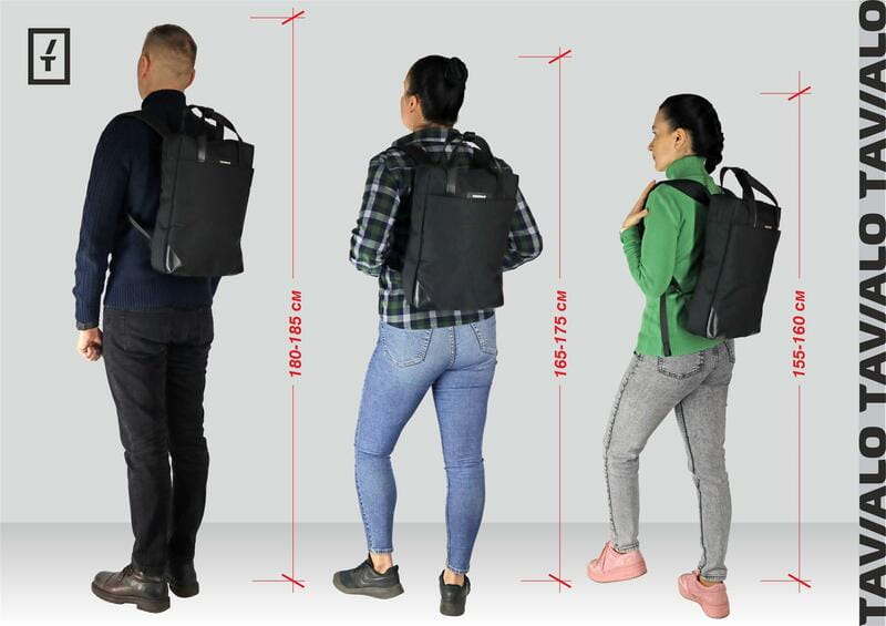 Рюкзак Tavialo CityLife TC11.5 11.5 л Black (TC11.5-124BL)