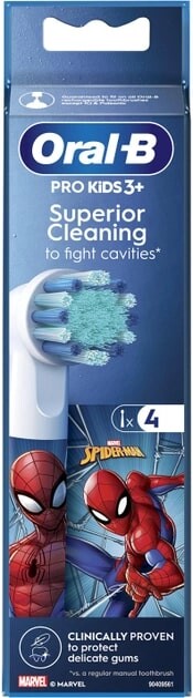 Насадка для зубної електрощітки Braun Oral-B Stages Power Spider Man EB10S (4 шт)