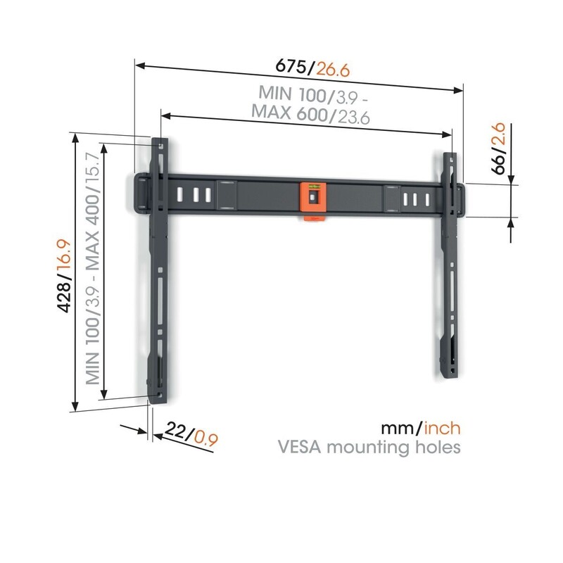 Кронштейн Vogels TVM 1603 Black (VESA600х400)