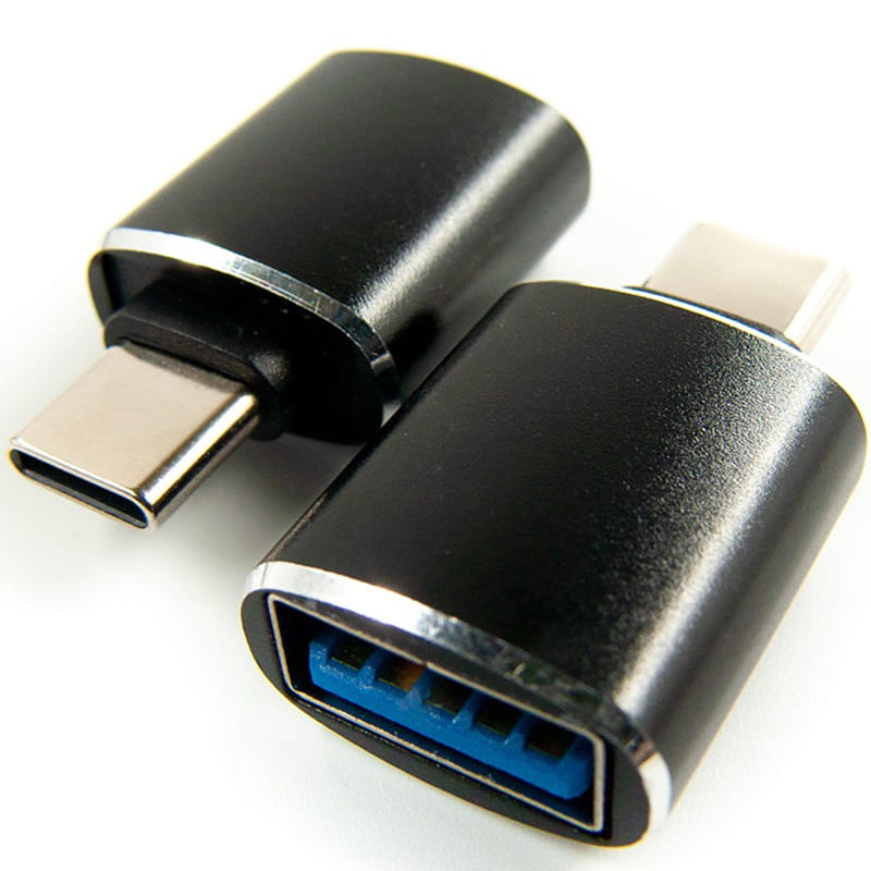 Адаптер Dengos OTG USB-USB-C Black (ADP-018)