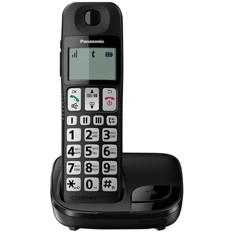 Радіотелефон DECT Panasonic KX-TGE110UCB Black