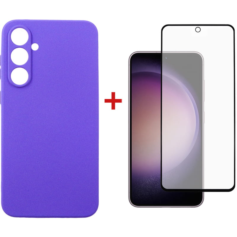 Чохол-накладка Dengos для Samsung Galaxy S23 FE SM-S711 Purple (DG-KM-12) + захисне скло