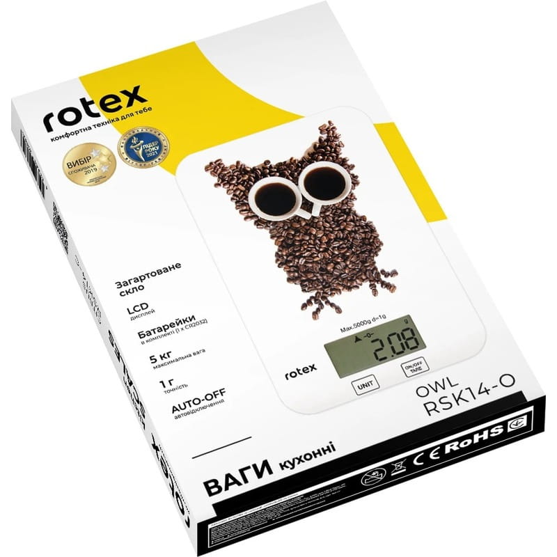 Весы кухонные Rotex RSK14-O Owl