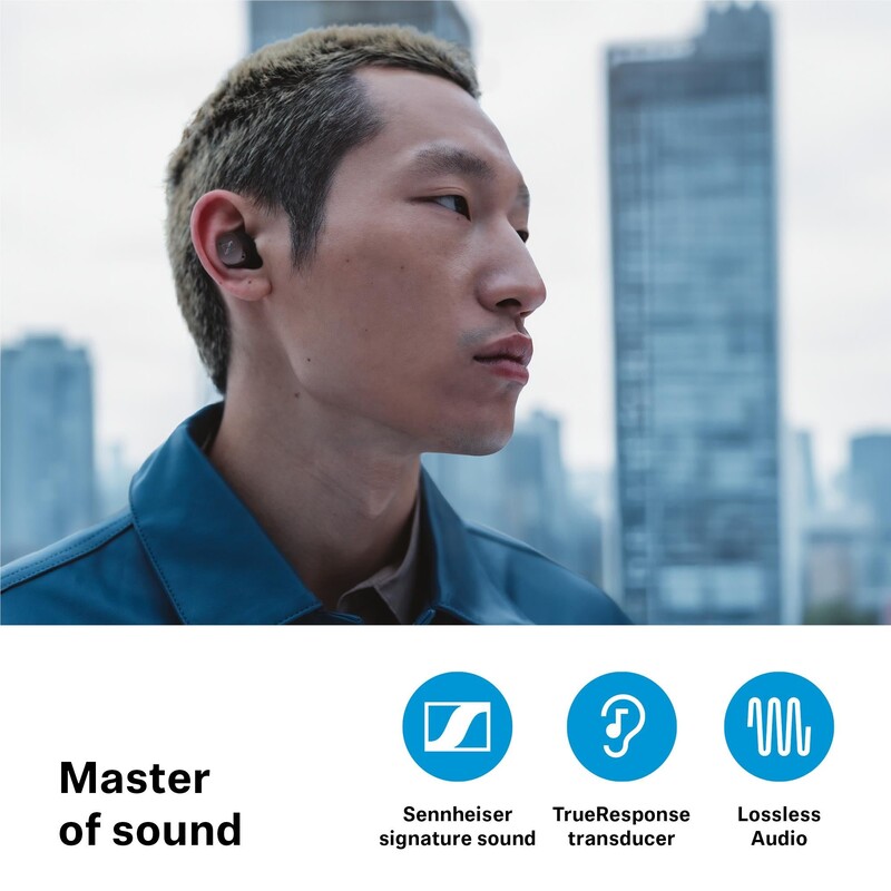 Bluetooth-гарнiтура Sennheiser Momentum True Wireless 4 Black (700365)