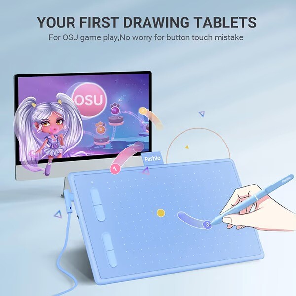 Графический планшет Parblo Ninos N7B Blue