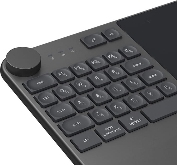 Графический планшет Huion Keydial KD200 + перчатка