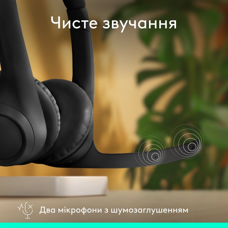 Bluetooth-гарнитура Logitech Zone 300 Wireless Black (981-001407)