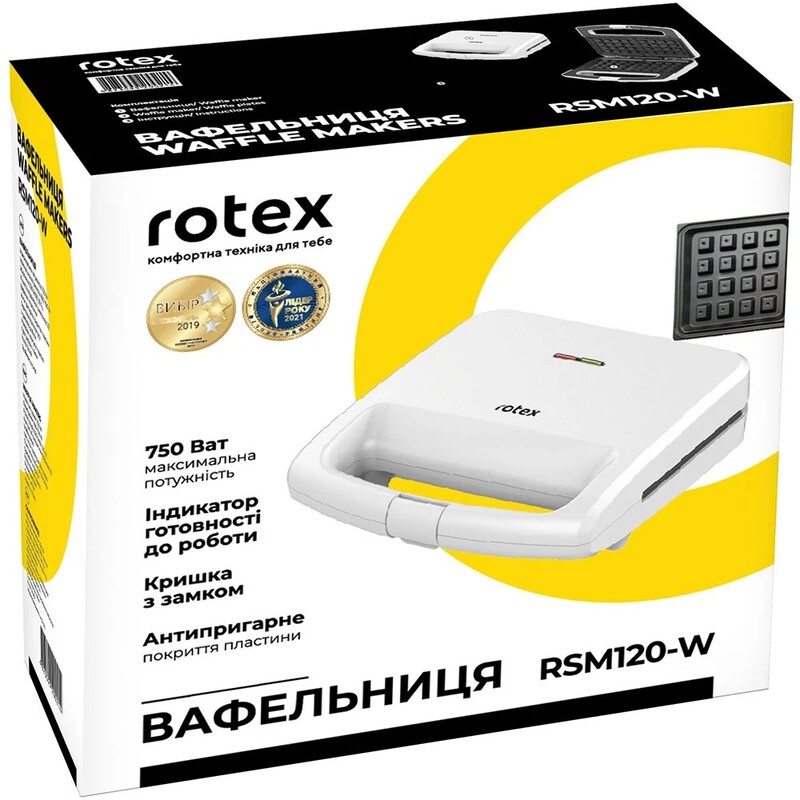 Вафельниця Rotex RSM120-W