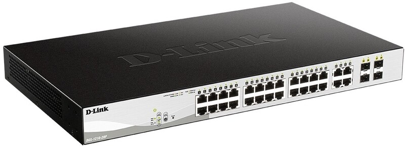 Коммутатор D-Link DGS-1210-28P (24port 1GE PoE, 4x1GE/SFP, WebSmart)