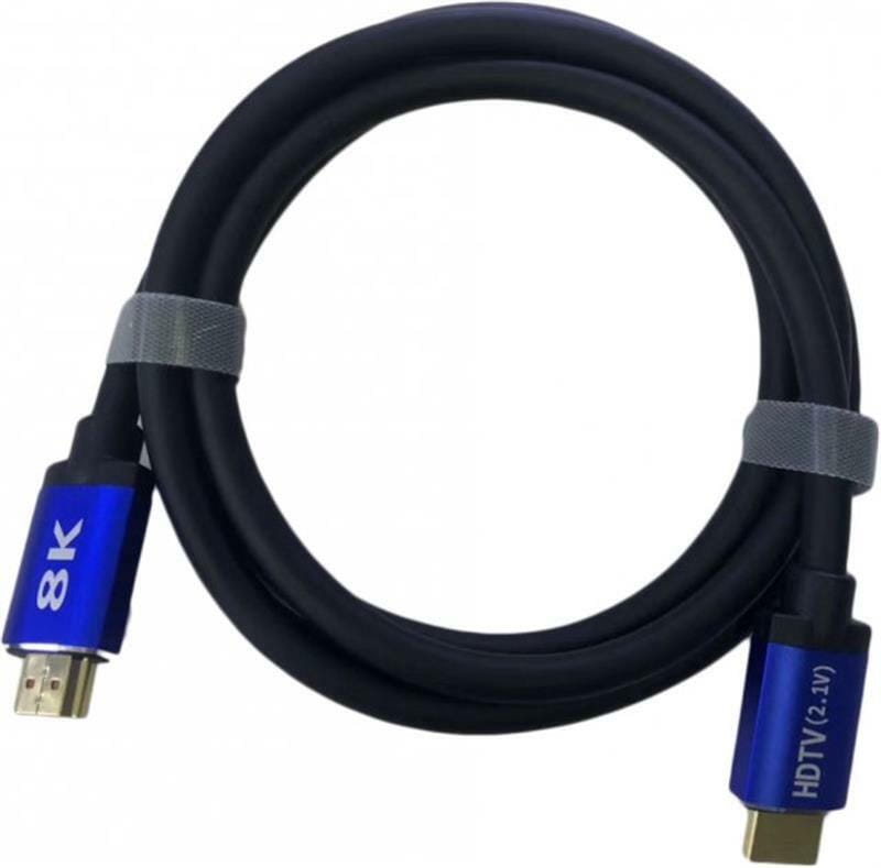 Кабель ATcom HDMI - HDMI V 2.1 (M/M), Real 8K 48Gbps, 10 м, Black/Blue (88810)