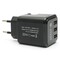Фото - Мережевий зарядний пристрій PowerPlant W-360 (3xUSB 3.4A) Black (DV00DV5065) | click.ua