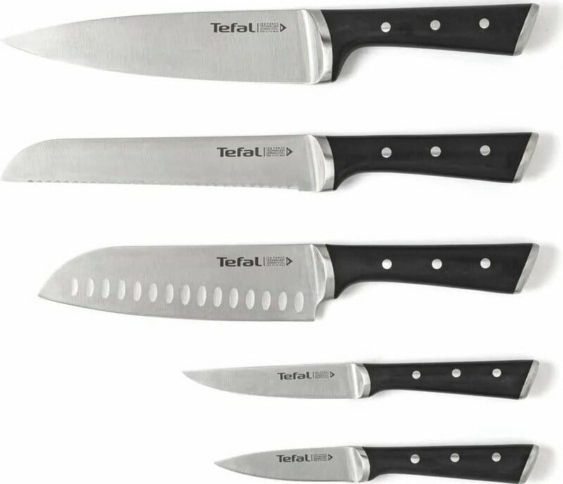 Набор ножей Tefal Ice Force в деревянной колоде 5 предметов (K232S574)