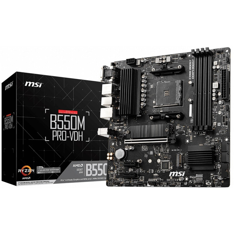 Материнська плата MSI B550M PRO-VDH Socket AM4