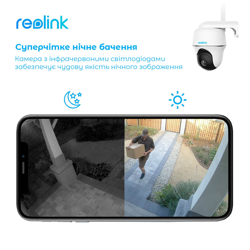 IP-камера Reolink Go PT Plus без сонячної панелі
